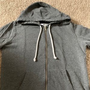 Gray zipped up sweater